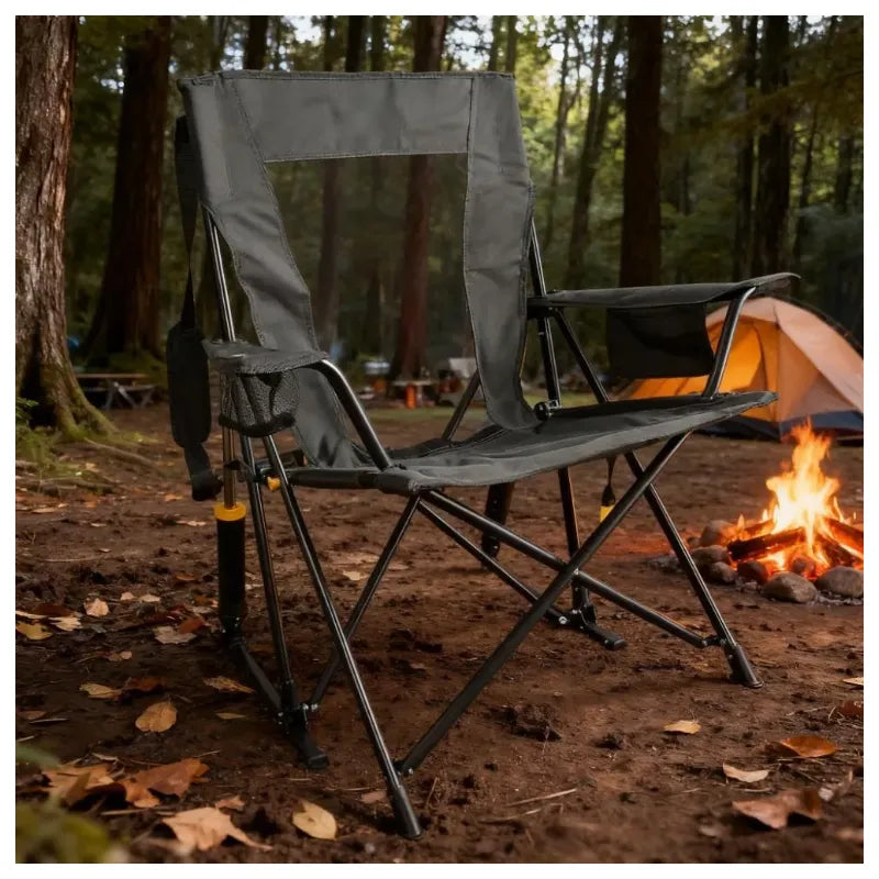 Breathable Rocking Chair, 350lbs Capacity, Extra-Wide Back (Free Table Included)