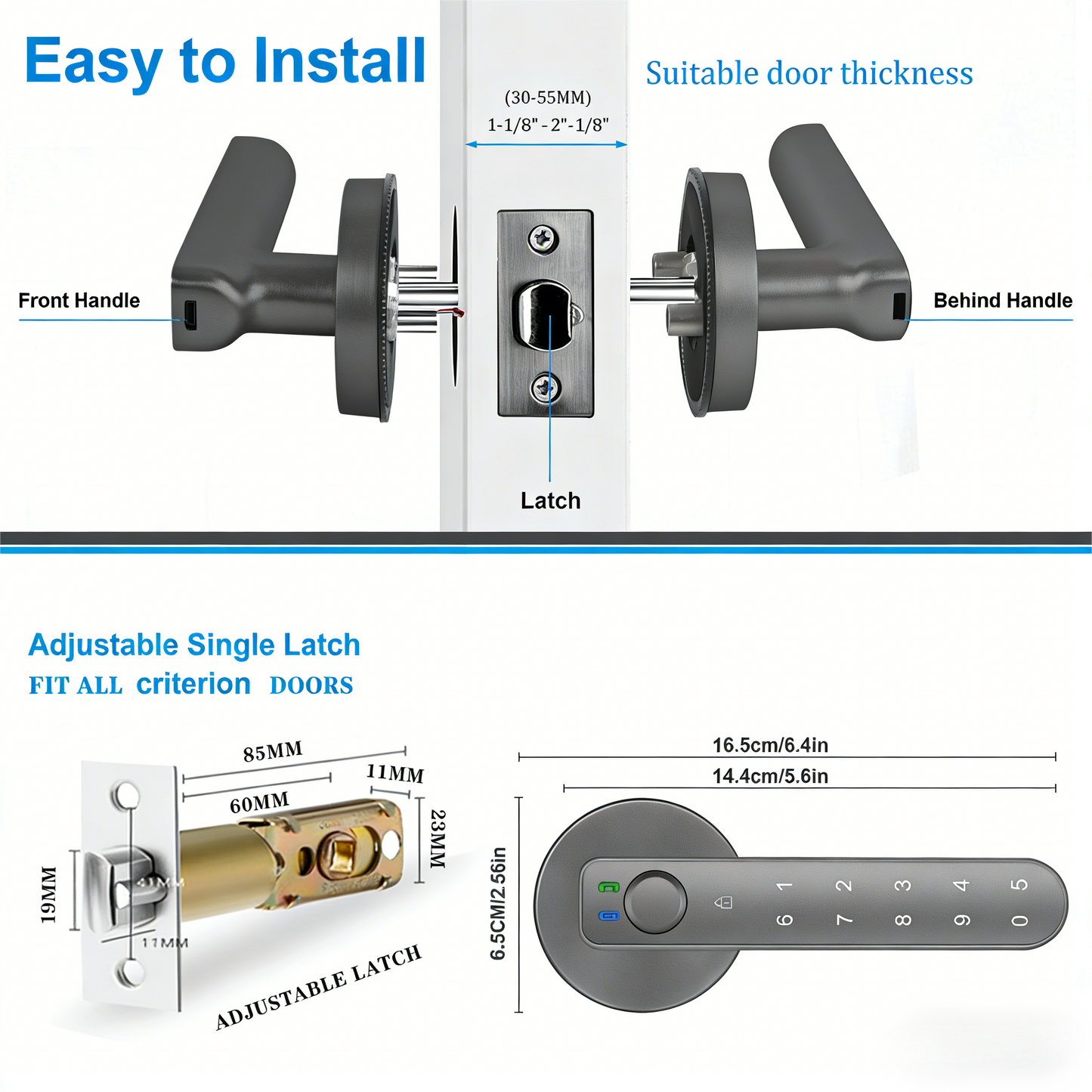 Bluetooth-Enabled Smart Door Lock with Multiple Access Options