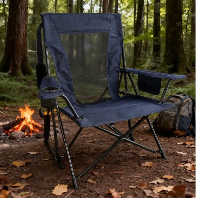 Breathable Rocking Chair, 350lbs Capacity, Extra-Wide Back (Free Table Included)