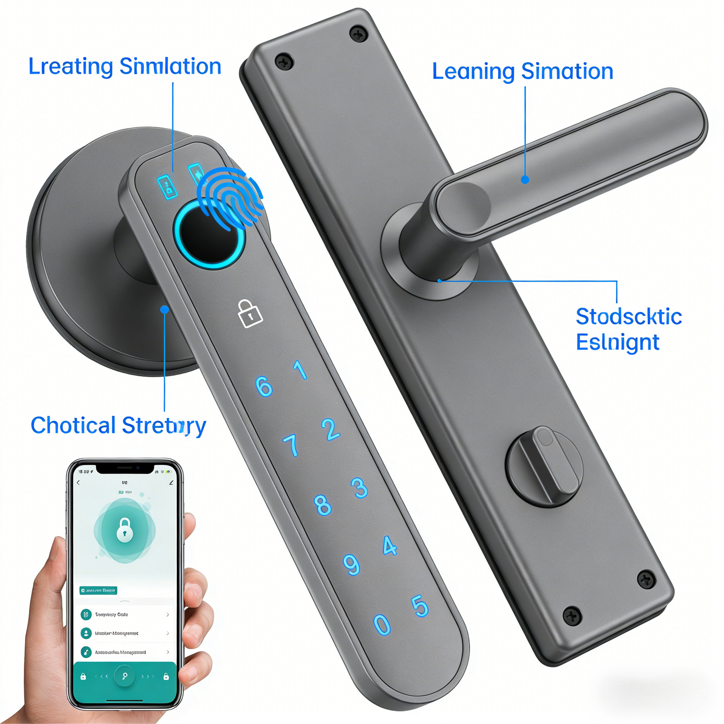 Bluetooth-Enabled Smart Door Lock with Multiple Access Options