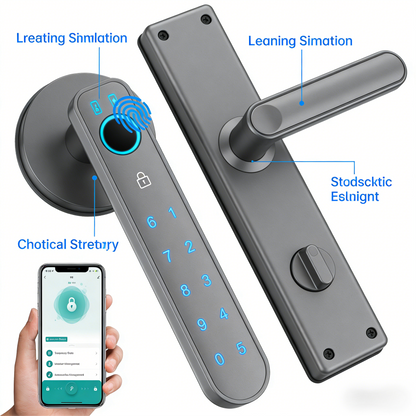 Bluetooth-Enabled Smart Door Lock with Multiple Access Options