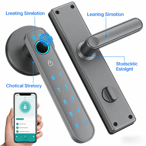 Bluetooth-Enabled Smart Door Lock with Multiple Access Options
