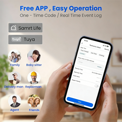 Bluetooth-Connected Smart Door Lock with Multiple Access Methods