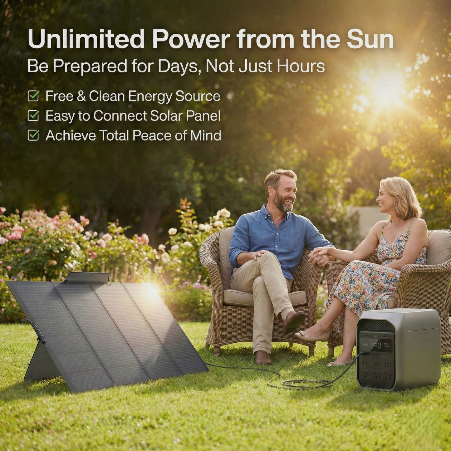 Unlimited Power Anywhere: Large Capacity Solar Charging –Only $159!