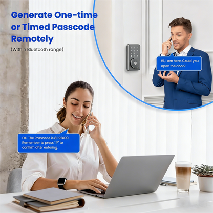 Bluetooth-Connected Smart Door Lock with Multiple Access Methods