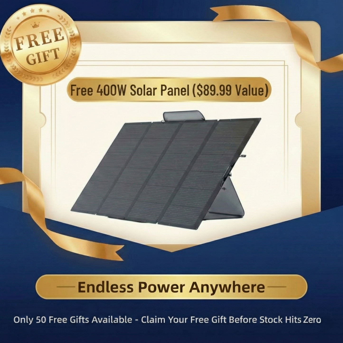 Unlimited Power Anywhere: Large Capacity Solar Charging –Only $159!