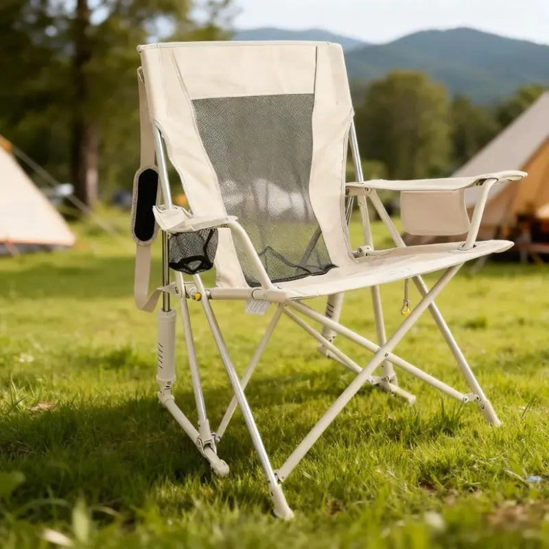 Breathable Rocking Chair, 350lbs Capacity, Extra-Wide Back (Free Table Included)