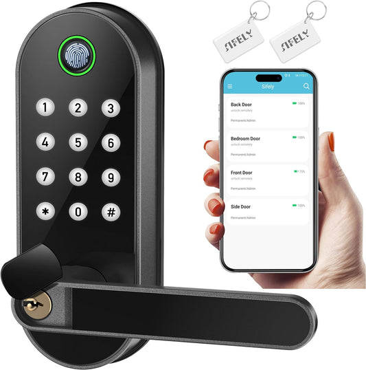 Smart Wi-Fi Door Lock with Multiple Unlock Options