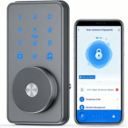 Bluetooth-Connected Smart Door Lock with Multiple Access Methods