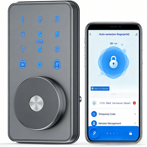 Bluetooth-Connected Smart Door Lock with Multiple Access Methods